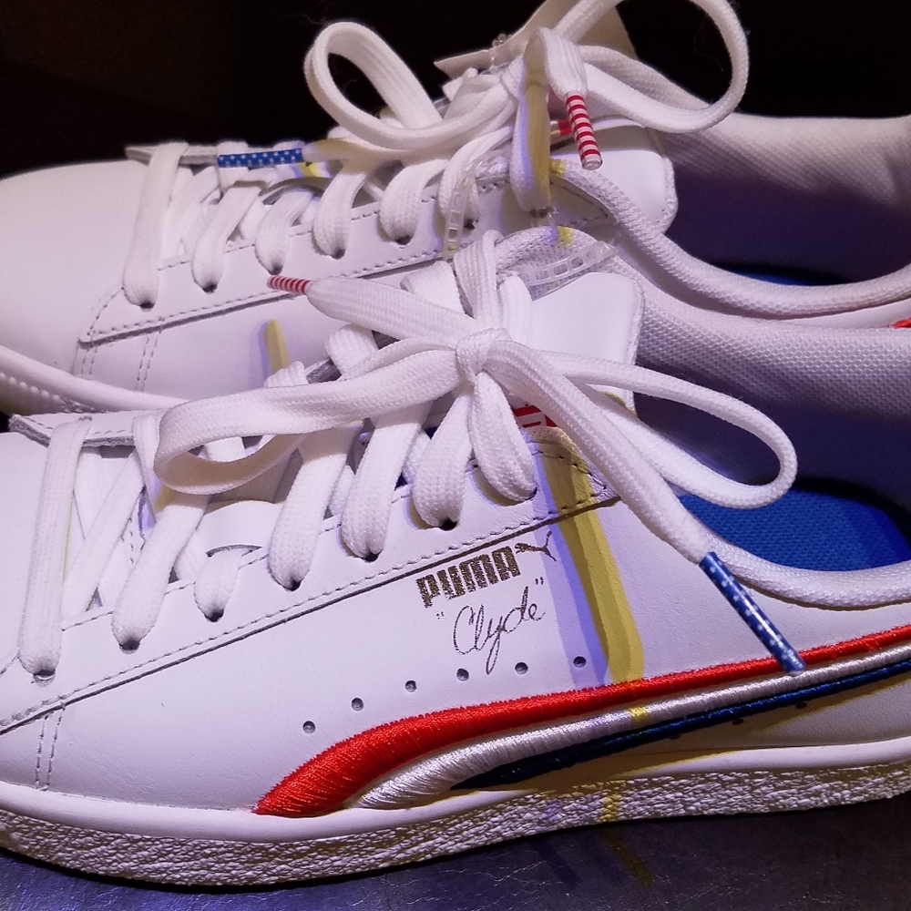 White Puma sneakers